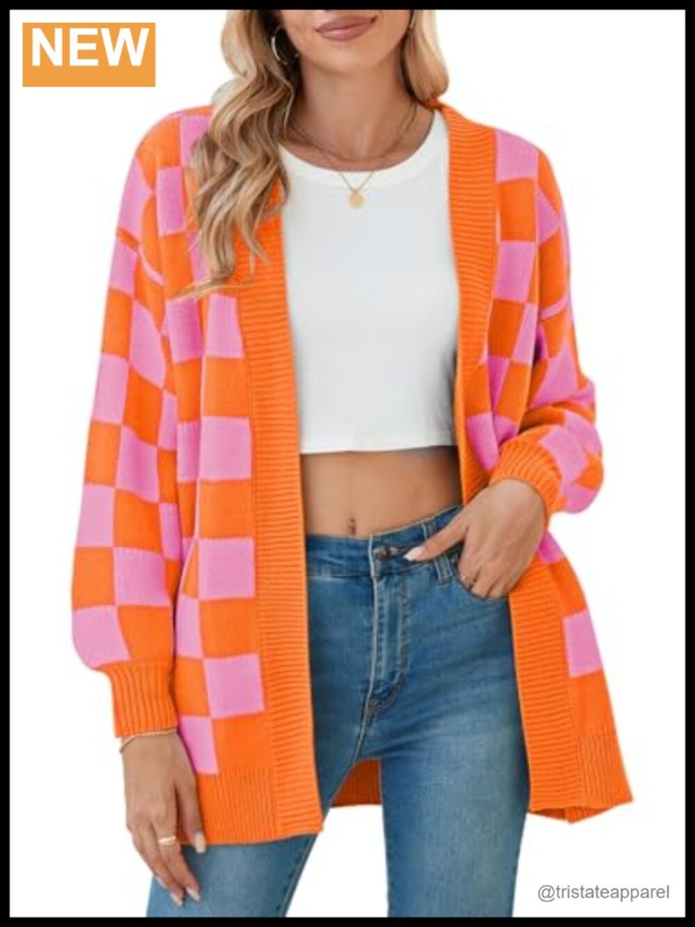 Oversized Batwing Sleeve Cardigan with Pockets Ribbed Knit Open Front Wool Blend